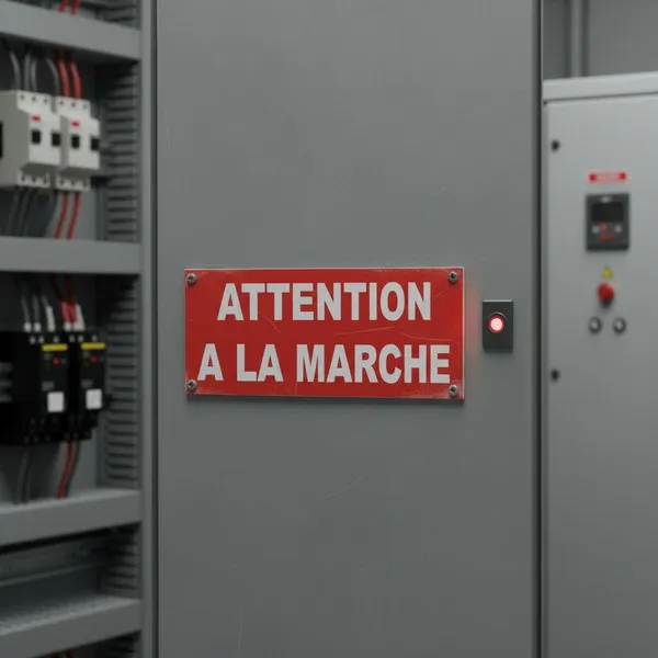 Panneau danger Attention à la marche – Signalétique sécurité