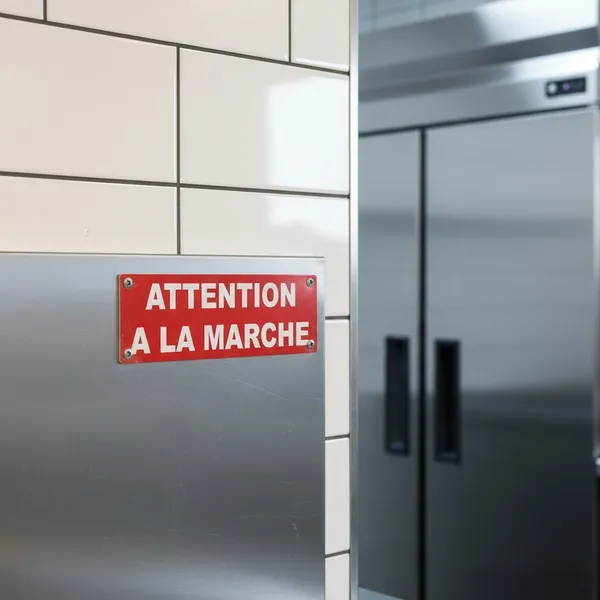 Panneau danger Attention à la marche – Signalétique sécurité