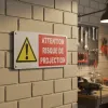 Panneau Danger Projection 250x100mm | Signalétique Sécurité