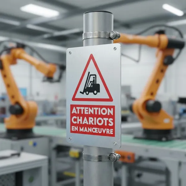 Panneau Chariots en manœuvre – Panneau attention Danger