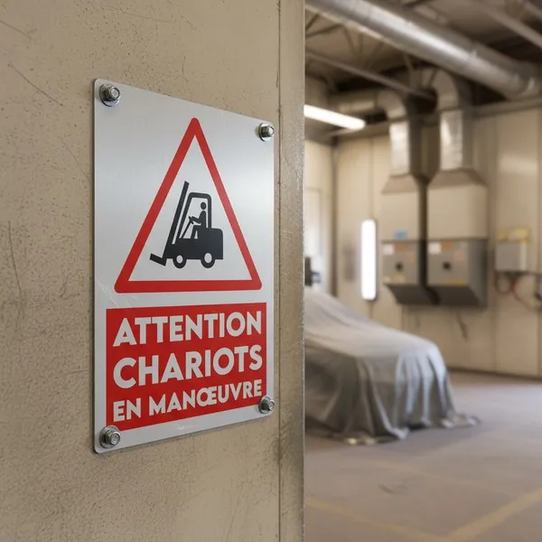 Panneau Chariots en manœuvre – Panneau attention Danger