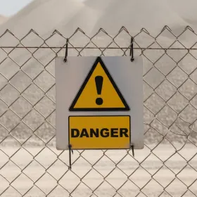 W001 Danger avec picto général – Panneau attention Danger