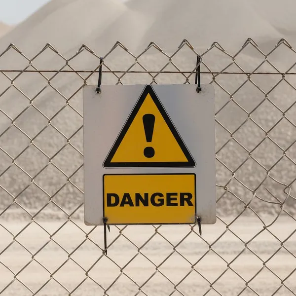 W001 Danger avec picto général – Panneau attention Danger