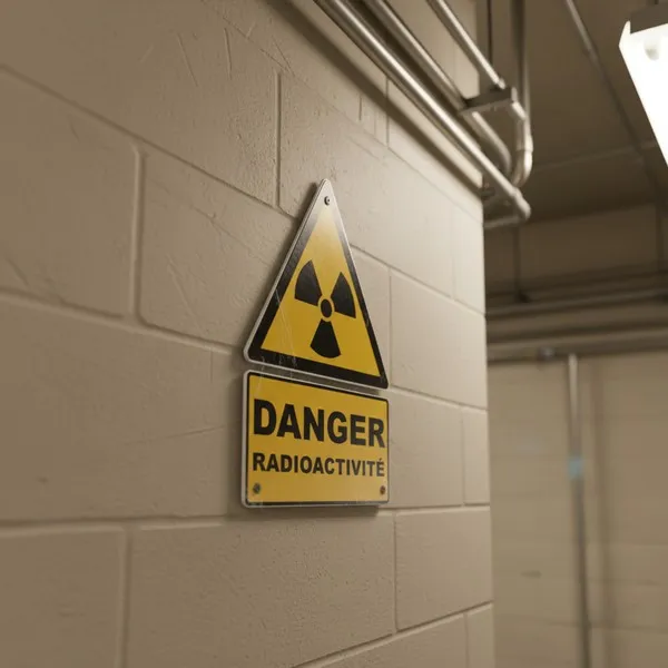 W003 Danger Radioactivité – Panneau attention Danger