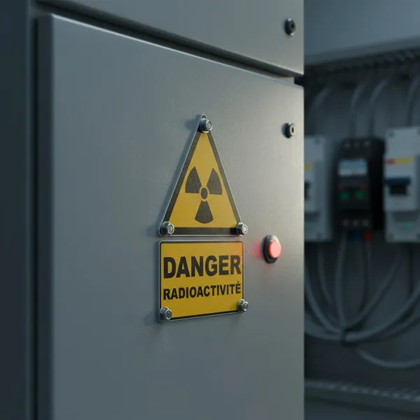 W003 Danger Radioactivité – Panneau attention Danger