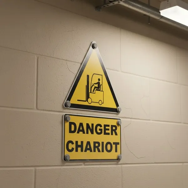 W014 Danger Chariot – Panneau attention Danger