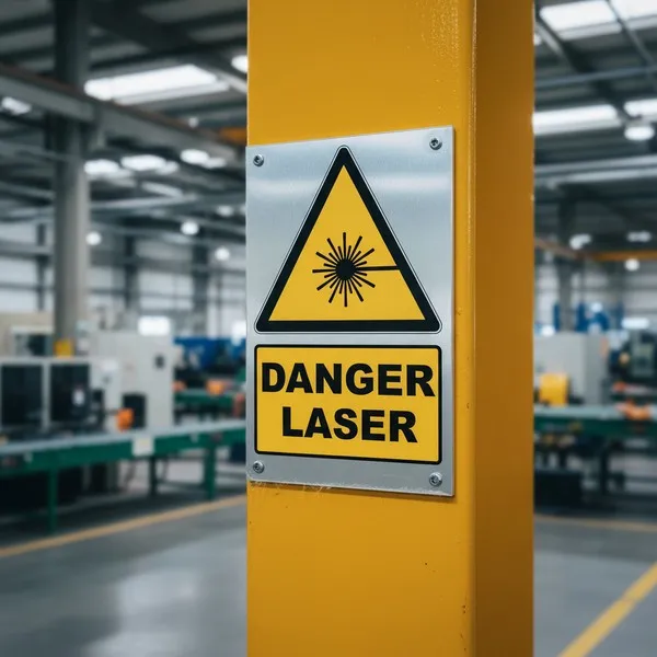 W004 Danger Rayonnement laser – Panneau attention Danger