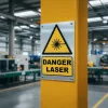 W004 Danger Rayonnement laser – Panneau attention Danger