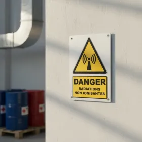 W005 Danger Radiations non ionisantes – Panneau attention Danger