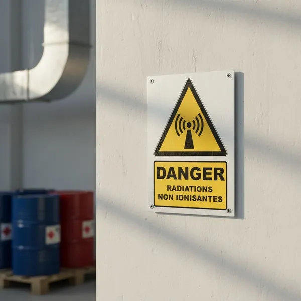 W005 Danger Radiations non ionisantes – Panneau attention Danger