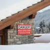 Panneau danger chute de neige et glace toiture | Signalétique sécurité