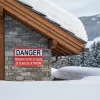 Panneau danger chute de neige et glace toiture | Signalétique sécurité