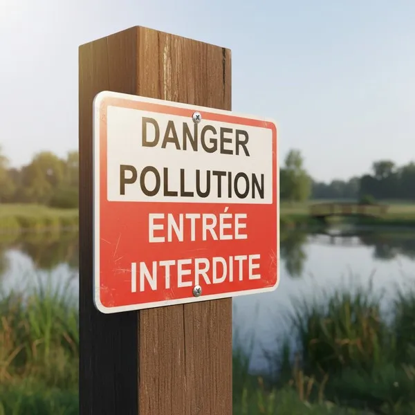 Panneau Danger pollution entrée interdite – Panneau attention Danger