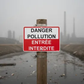 Panneau Danger pollution entrée interdite – Panneau attention Danger