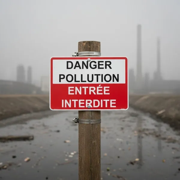 Panneau Danger pollution entrée interdite – Panneau attention Danger