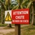 Panneau danger chutes de noix de coco extérieur – Achat en ligne