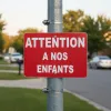 Panneau Attention à nos enfants – Panneau danger enfants