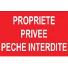 Propriété privée pêche interdite-Panneau pêche interdite-Panneaux Signalétiques