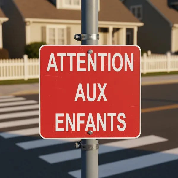 Panneau Attention aux enfants – Panneau danger enfants
