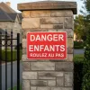 Panneau Danger enfants roulez au pas – Panneau danger enfants