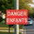 Panneau Danger Enfants signalétique zone scolaire ou aire de jeux