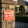 Panneau Roulez au Pas propriété privée – Panneau danger enfants