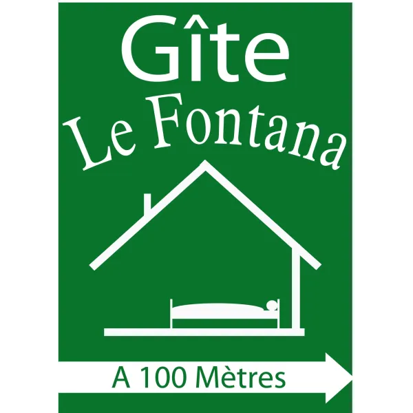 Panneau de direction à droite pour gîtes-Panneau hôtel, restaurant, gîte-Panneaux Signalétiques