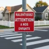Panneau Ralentissez Enfants - Signalisation Danger 400x400 mm