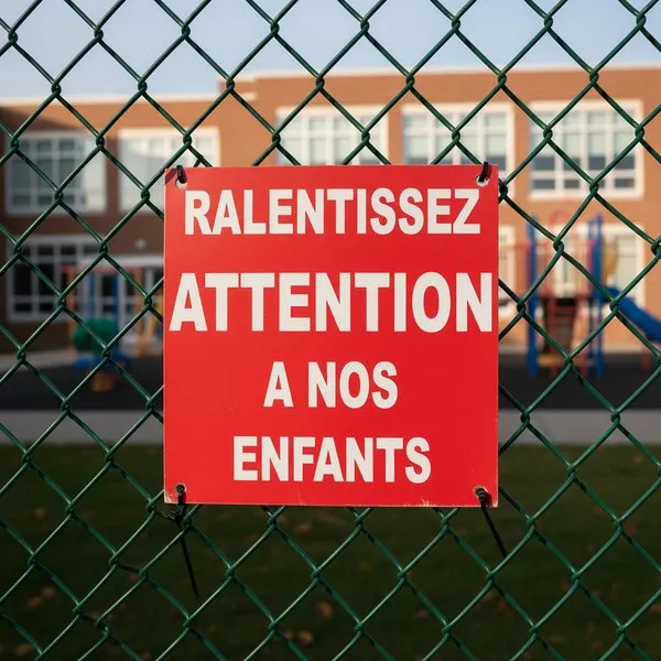 Panneau Ralentissez Enfants - Signalisation Danger 400x400 mm