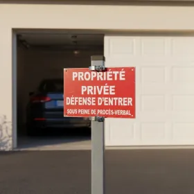 Panneau signalétique Propriété Privée Défense d’Entrer