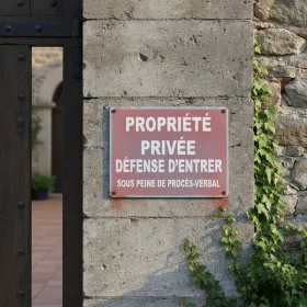 Panneau signalétique Propriété Privée Défense d’Entrer