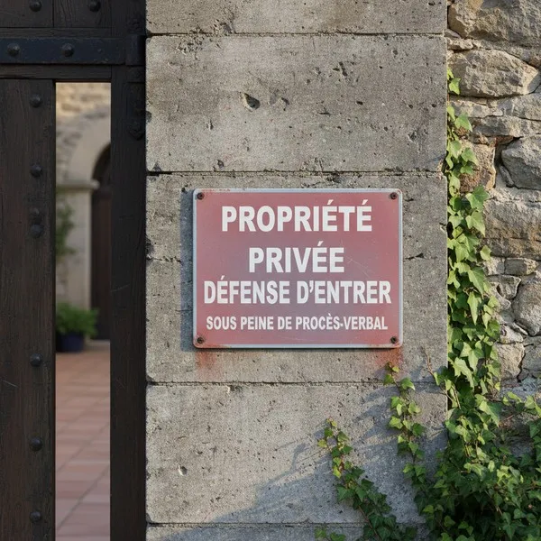 Panneau signalétique Propriété Privée Défense d’Entrer
