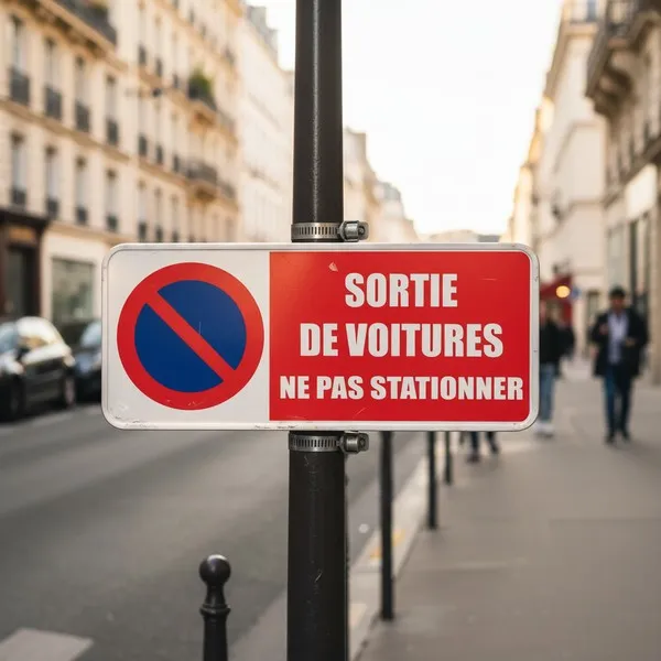 Panneau Sortie Voiture Ne Pas Stationner | Signalétique Parking