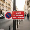 Panneau Sortie Voiture Ne Pas Stationner | Signalétique Parking