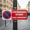 Panneau Stationnement interdit sauf livraisons – Stationnement