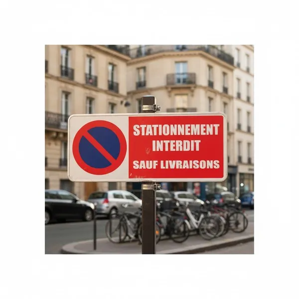 Panneau Stationnement interdit sauf livraisons – Stationnement