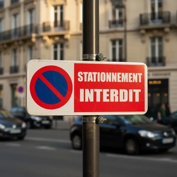 Panneau Stationnement interdit 500x200mm – Panneau stationnement
