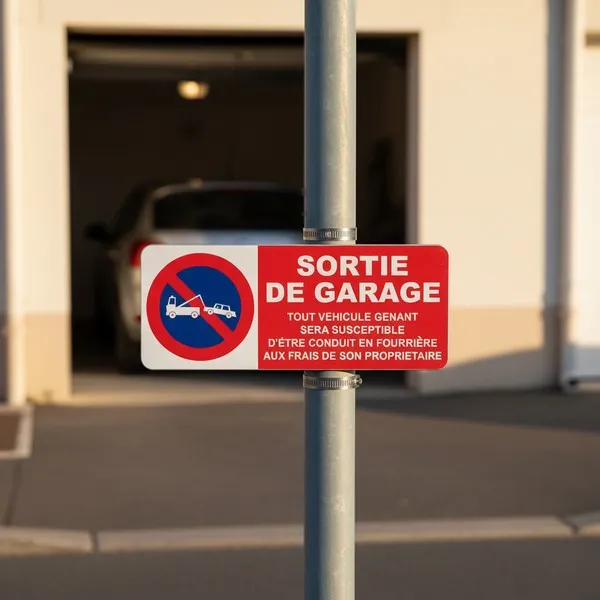 Panneau sortie de garage ... – Panneau stationnement