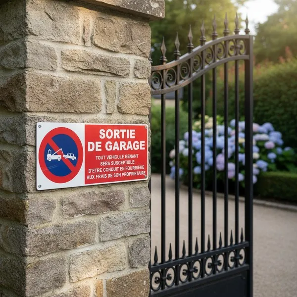 Panneau sortie de garage ... – Panneau stationnement