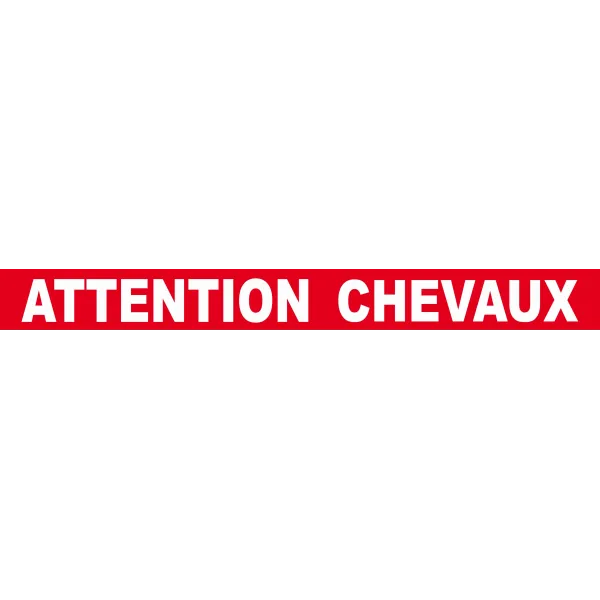 Adhésif attention chevaux-Panneau attention Danger-Panneaux Signalétiques