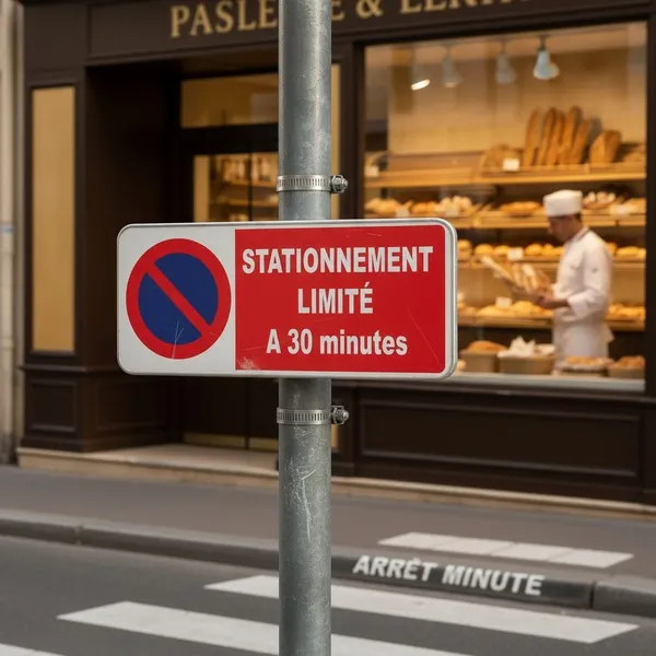 Panneau Stationnement limité à 30 minutes – Panneau stationnement