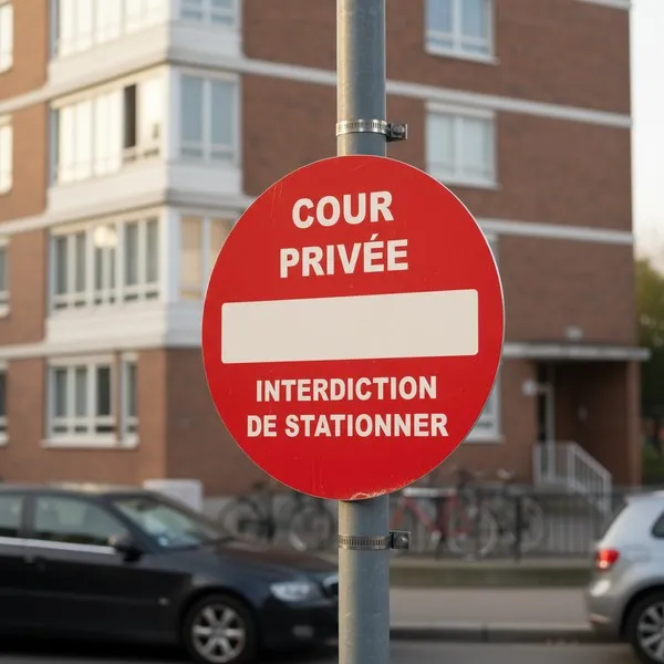 Panneau Cour privée – Interdiction de stationner