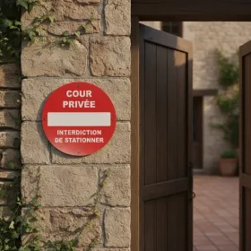 Panneau Cour privée – Interdiction de stationner