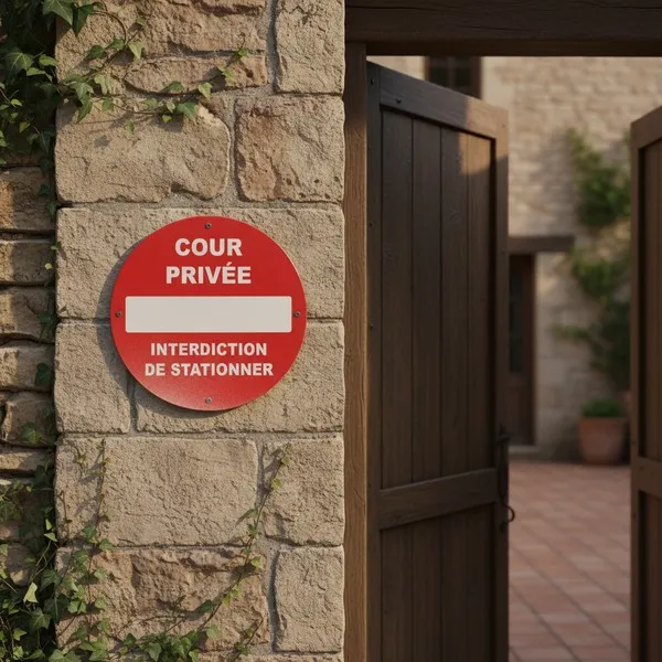 Panneau Cour privée – Interdiction de stationner