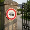 Panneau Cour privée – Panneau stationnement