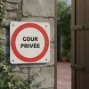 Panneau Cour privée – Panneau stationnement