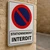 Panneau Stationnement interdit – Panneau stationnement