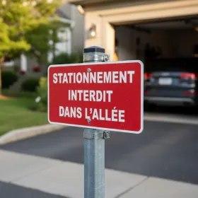 Panneau Stationnement Interdit dans l'Allée | Panneaux Signalisation