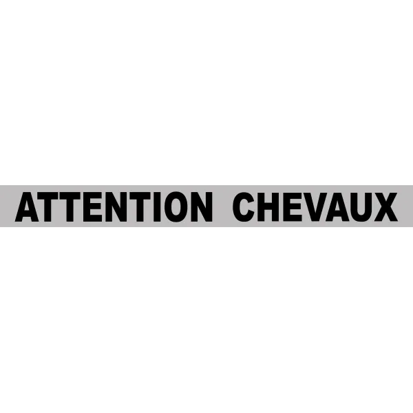 Adhésif attention chevaux-Panneau attention Danger-Panneaux Signalétiques