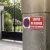 Panneau signalétique stationnement interdit sortie de garage aluminium
